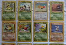 Vintage Pokemon TCG lot of 26 Jungle Edition cards Jolteon Scyther no duplicate - Image 3