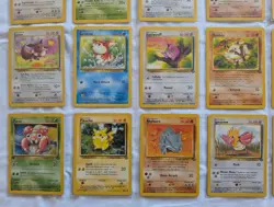 Vintage Pokemon TCG lot of 26 Jungle Edition cards Jolteon Scyther no duplicate - Image 4