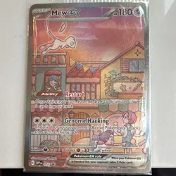 Pokemon Mew ex SVP 053 Scarlet & Violet Promo Full Art Black Star Holo 180HP - Image 1