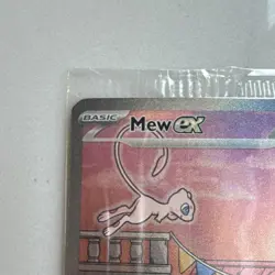 Pokemon Mew ex SVP 053 Scarlet & Violet Promo Full Art Black Star Holo 180HP - Image 2