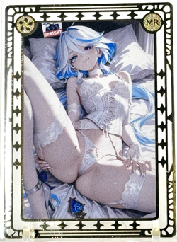 Goddess Story: Furina Non Serial Metal Anime Waifu Trading Card - Damage - Image 1