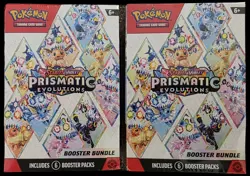 Pokemon TCG: 2x Lot Prismatic Evolutions Booster Bundles / Sealed - Image 1