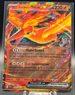 Team Rocket's Moltres ex 031/182 Sv10: Destined Rivals Holo Pokemon TCG - Image 1