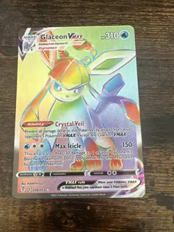 2021 Pokemon SWSH Evolving Skies Glaceon VMAX #208/203 - Image 1