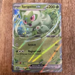 Sprigatito EX SVP087 - SV Black Star Promo - Pokemon TCG Card - Near Mint - Image 1