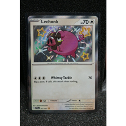 Pokemon SV: Paldean Fates Lechonk 207/091 Shiny Rare Holo 70 HP EN - Image 1