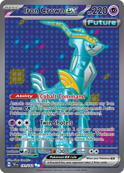 Iron Crown ex 191/162 Ultra Rare Temporal Forces Pokemon NM/M - Image 4