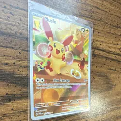 Pokemon Plusle 193/182 SV04 Paradox Rift Illustration Rare Holo 70 HP Eng 2023 - Image 3