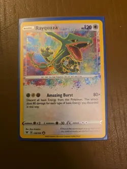 Pokemon Rayquaza Vivid Voltage Holo 138/185 Amazing Rare (NM) - Image 2