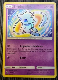 Pokemon TCG Shining Mew 40/73 Shining Legends Holo Rare - Image 1