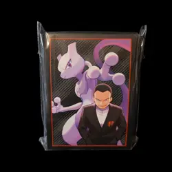 Pokemon TCG Giovanni & Mewtwo Sleeves - 65ct Sealed - Destined Rivals SV10 - Image 1