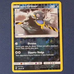 Alolan Grimer 83/147 - Burning Shadows - Common Reverse Holo Pokemon Card - NM - Image 1