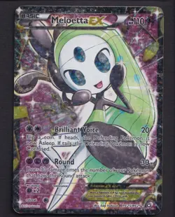 Meloetta EX (Full Art) RC25/RC25 Holo Legendary Treasures Pokemon LP/MP - Image 1