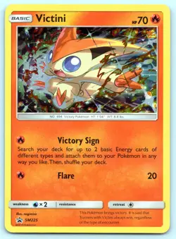 Victini SM225 Holo Promo Sun & Moon Pokemon NM - Image 1