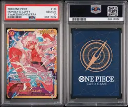 2023 One Piece OP05 Awakening Of The New Era EN Monkey D. Luffy #119 SEC PSA 10 - Image 3