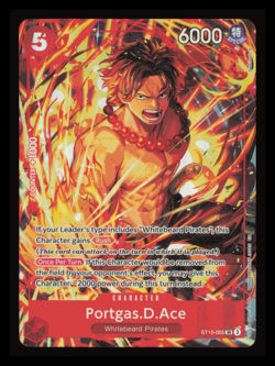 Portgas.D.Ace (Illustration Box Vol.5) ST15-005 One Piece Promotion NM Foil CCG - Image 1