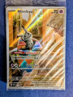 Mimikyu SVP075 Paldean Fates Black Star Promo Sealed Pokemon TCG Card - Image 1