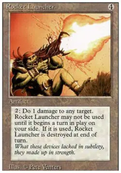 Rocket Launcher - Medium Play MTG Revised - Image 1