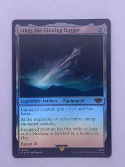 MTG Sting, the Glinting Dagger Lord of the Rings: Tales of Middle-Earth Foil - Image 1