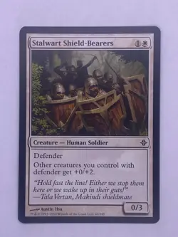 MTG Stalwart Shield-Bearers Rise of the Eldrazi Regular - Image 1