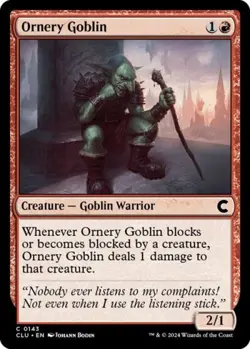 Ornery Goblin - Medium Play MTG Ravnica: Clue Edition - Image 1