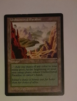 Undiscovered Paradise HP MTG Magic the Gathering Visions Reserved List - Image 1