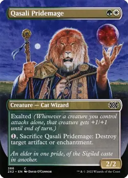 MTG - Qasali Pridemage Borderless - Double Masters 2022 - X1 - (LP) - - Image 1