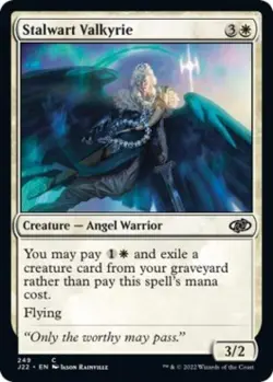 Stalwart Valkyrie - Light Play MTG Jumpstart 2022 - Image 1
