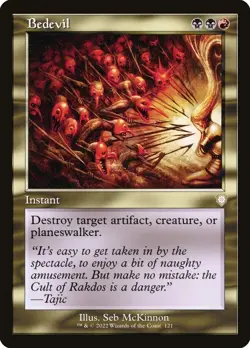 MTG - Bedevil (Retro) - The Brothers' War Commander - X1 - (NM) - - Image 1