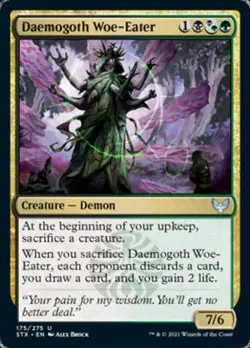 Daemogoth Woe-Eater - Near Mint MTG Strixhaven - Image 1