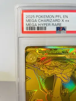 2025 POKEMON PHANTASMAL FLAMES MEGA HYPER RARE #130 MEGA CHARIZARD X EX PSA 9 - Image 2