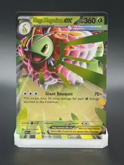 MEGA MEGANIUM EX 010/217 DOUBLE RARE ASCENDED HEROES POKEMON HOLO NM/M - Image 1
