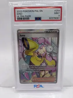 2023 POKEMON PAL EN-PALDEA EVOLVED ULTRA RARE #254 IONO PSA 9 - Image 1