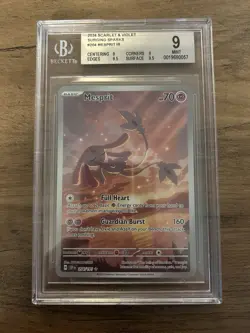 Pokemon TCG Mesprit Illustration Surging Sparks 204/191 Beckett 9 Mint - Image 1