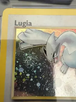 2000 Pokemon Neo Genesis Lugia 9/111 Holo CGC 8 ERROR & HOLO SWIRL - Image 4