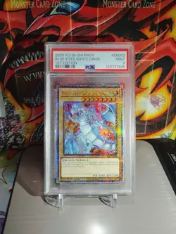 Yu-Gi-Oh! Blue-Eyes White Dragon QCR RA04-EN002 1st Edition PSA 9 - Image 1