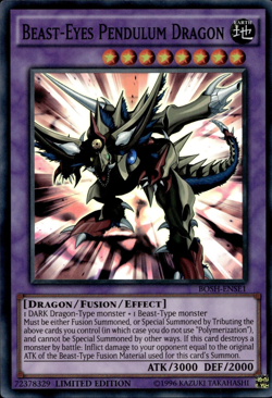 Beast-Eyes Pendulum Dragon - Super Rare Limited Edition BOSH-ENSE1 - NM - YuGiOh - Image 1