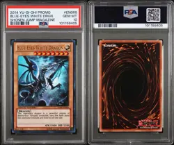 Yugioh 2014 Blue Eyes White Dragon JUMP-EN068 PSA 10 Ultra Rare - Image 3