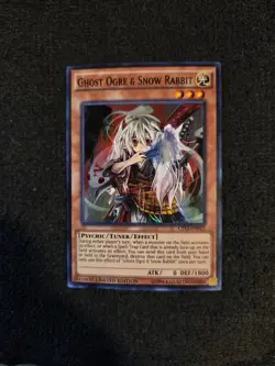 YuGiOh Ghost Ogre & Snow Rabbit Super Rare CT13-EN012 - Image 1