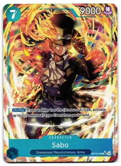 Sabo (Alternate Art) OP15-046 - 🌊 Adventure on Kami's Island One Piece 🖤 - LP - Image 1