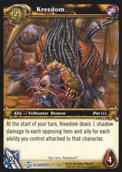 World of Warcraft TCG Kreedom - Blood of Gladiators 72/208 - Image 1
