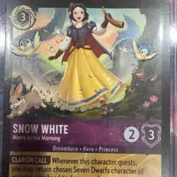 Snow White - Merry as the Morning Lorcana Wilds Unknown Legendary Set 12 Disney - Image 5