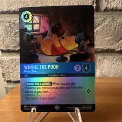 Disney Lorcana Winnie the Pooh-Hungry Bear Character Foil Card 217/204 - Image 1
