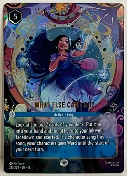 Disney's Lorcana - Wilds Unknown - What Else Can I Do ENCHANTED - 237/204 - Image 1