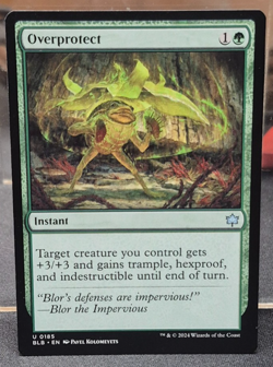 U 0185 Overprotect Bloomburrow MTG Card Uncommon Near Mint Green Instant NM - Image 1