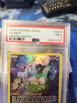 Mew GG10/GG70 PSA 9 Crown Zenith Galarian Gallery 2023 Pokemon TCG Card - Image 2