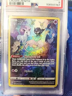 Mew GG10/GG70 PSA 9 Crown Zenith Galarian Gallery 2023 Pokemon TCG Card - Image 3
