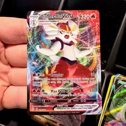 Pokemon Cinderace VMAX 019/072 Shining Fates Ultra Rare Holo 320 HP Card - Image 1