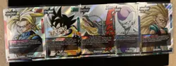 Dragon Ball Fusion World Manga SB02 Leader Complete 5 Card English Foil NM - Image 1