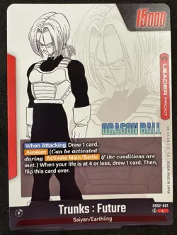 Dragon Ball Fusion World Manga SB02 Leader Complete 5 Card English Foil NM - Image 2